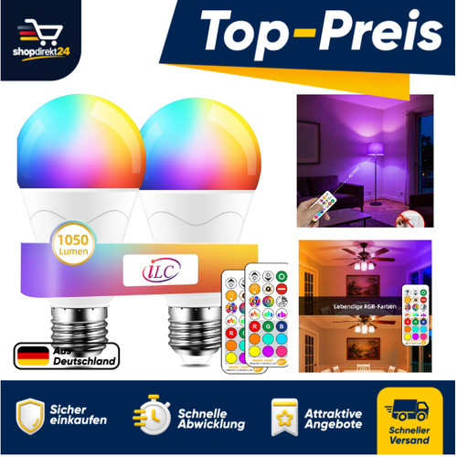 Ilc rgb led leuchte e27 - e27, 1050
